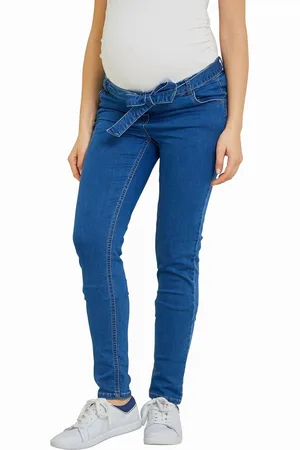 Vertbaudet Molton slim zwangerschapsbroek met denim look