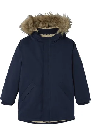 Vertbaudet Jongensparka met capuchon en gerecyclede polyester voering