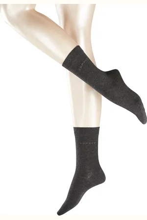 ESPRIT Uni sokken Dames 2 PACK 18531 3080 anthra.mel 35-38