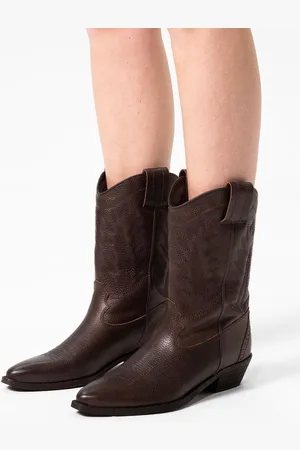 Sacha - Bruine leren cowboylaarzen