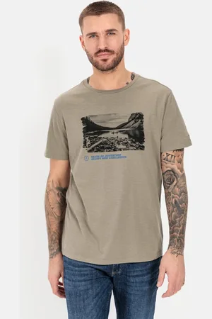 Camel Active T-shirt geprint katoen
