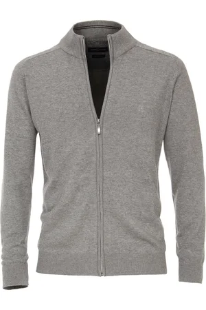 Casa Moda Heren vest katoen - met rits