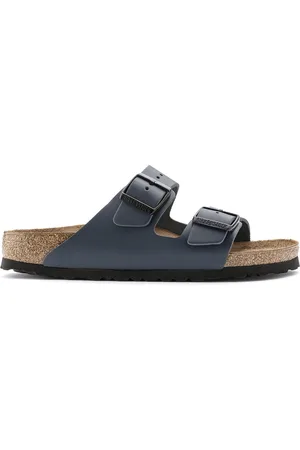 Birkenstock Arizona Slippers Blue Regular-fit | | Leer |