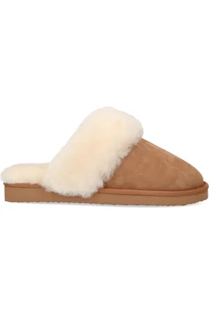 Manfield Dames - pantoffels met wollen voering