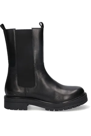 Braqeez 423557-589 Meisjes Chelsea Boots - - Leer - Elastiek Met Rits