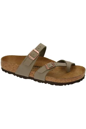 Birkenstock Mayari BFBC Regular Dames Slippers - Stone
