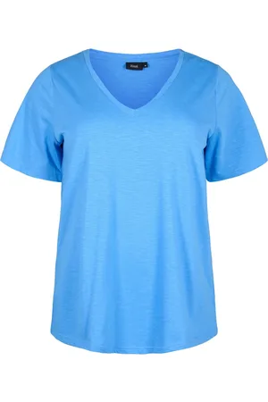 Zizzi MBREA, S/S, STRAIGHT TEE Dames T-shirt -