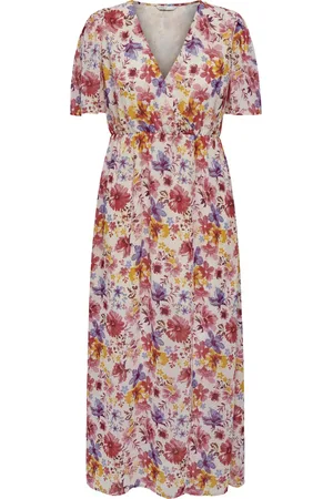 ONLY ONLSTAR LIFE FIA S/S MAXI DRESS PTM Dames Jurk