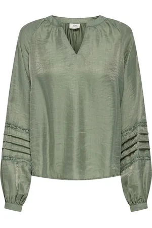 JDY Jacqueline de Yong Blouse sully L/s Lace Top Wvn 15330355 Sea Spray Dames