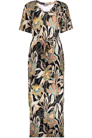 Geisha Jurk Fay Maxi Jurk Met Print 47136 60 Emerald/orange Dames