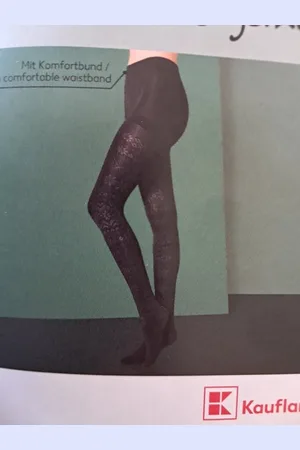 Merkloos Thermo Panty - Matt Noors Patroon - 100 Den