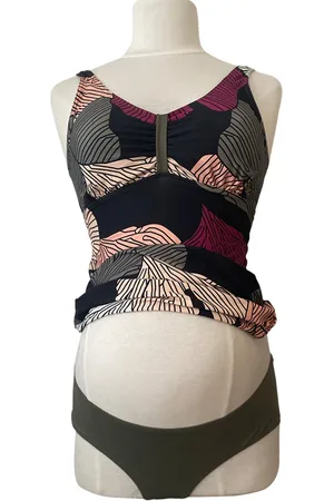 Les Ultraviolettes LES ULTRA VIOLETTES BADPAK/TANKINI MAHÃƒÂ© Nenuphar (waterlili, lotus) "Color: NENUPHAR","Size: 44"