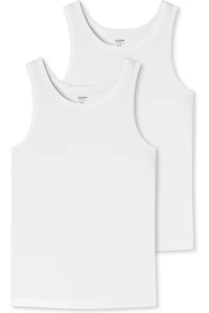 Schiesser Uncover Singlet - 2 Pack - maat 3XL (3XL) - Heren Volwassenen - Katoen/elastaan- 173910-100-3XL