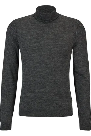 HUGO BOSS BOSS Musso slim fit trui wol - heren coltrui