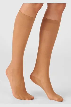 Damart Set van 4 paar kniekousen voile 20D - Vrouwen - Bruin - 38/39