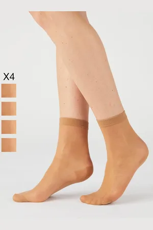 Damart Set van 4 paar enkelsokken voile 15D - Vrouwen - - 38/39