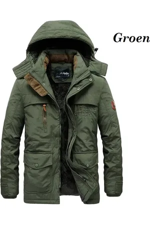 Merkloos Aventury® Herfstjas - Heren - Outdoor - Herfst - Winddicht - Gevoerd - Warm - Stijlvol - Windjack - Parka