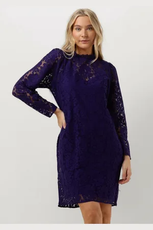 Jansen Amsterdam Lc587 Dress Lace Long Sleeves Jurken Dames - Kleedje - Rok - Jurk -