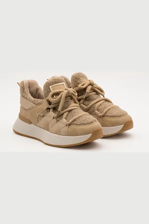 Buonarotti Dames Sneaker - Zwart - Imitatieleer, Stof