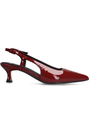 Manfield Dames - Rode lakleren slingbacks
