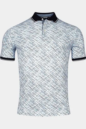 Baileys Polo korte mouw Poloshirt pique allover print 415271/66