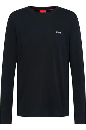 HUGO BOSS Derol222 Lange Mouwen Ronde Hals T-Shirt Heren - Black - M