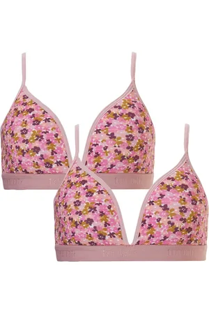 Ten Cate Basics Organic Cotton Stretch Meisjes Voorgevormde Bh 2-Pack Flower