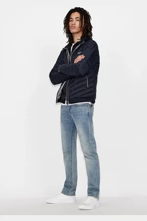 Armani Exchange Down Jas Blauw M Man