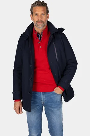 NZA NZA - Donkerblauwe parka met capuchon