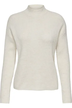 JDY Jacqueline de Yong Trui lumi Life L/s High Neck Pullover 15325961 Birch/melange Dames