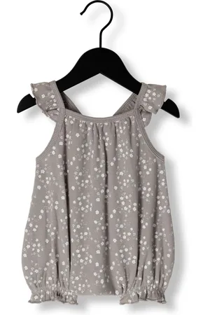 Quincy Mae Ribbed Ruffle Romper Fleur Rompers Unisex -