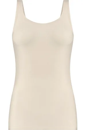 Ten Cate Singlet 2-Way Almond Cotton - maat S - /Wit