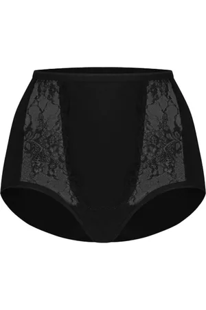 Ten Cate Dames Lace maxi - Kanten dames taille slip - Hoge onderbroek - Biologisch katoen - Badstof kruisje - XL