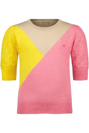 Like Flo Knitted Slub Colourblock Sweater Truien & Vesten Meisjes - Sweater - Hoodie - Vest-