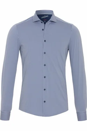 Pure H.Tico The Functional Shirt Strepen Donkerblauw (navy)