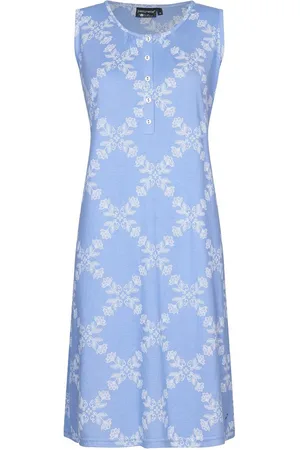 Pastunette Dames Sleeveless Nightdress 95 cm Blauw