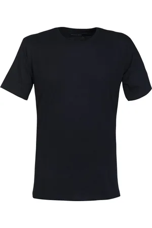 Schiesser Heren pyjama shirt korte mouw - Donkerblauw