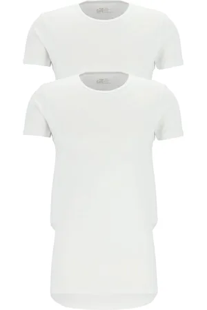 Ten Cate Basic T-shirt ronde hals - 2 Pack 001 White - maat L (L) - Heren Volwassenen - 100% katoen- 32300-001-L