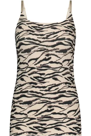 Ten Cate Secrets Spaghetti Top Zebra Mauve - maat L