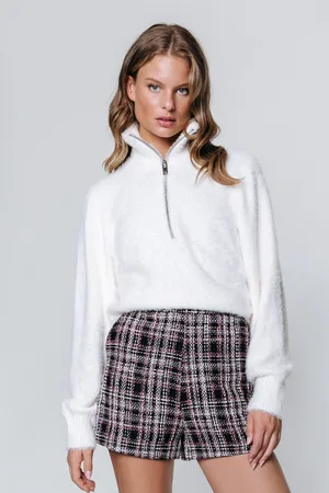 Colourful rebel Kendall Boucle Check Short Dames - Korte Broek -