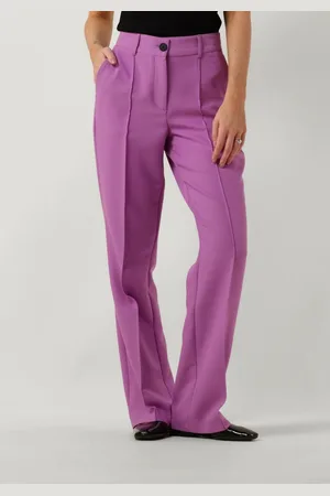 Jansen Amsterdam Wq417 Woven Wide Long Pants Broeken Dames -