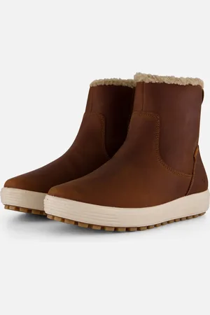 Ecco Soft 7 Tred W Enkellaarsjes cognac Nubuck - Dames