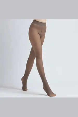 Merkloos Fleece panty - Warme panty XL/XXL - - Gevoerde thermo panty met fleece - 200g