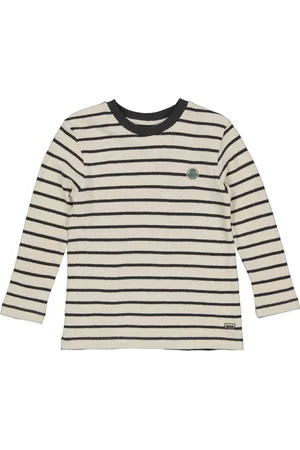 Quapi Jongens Shirt - AOP Black Stripe