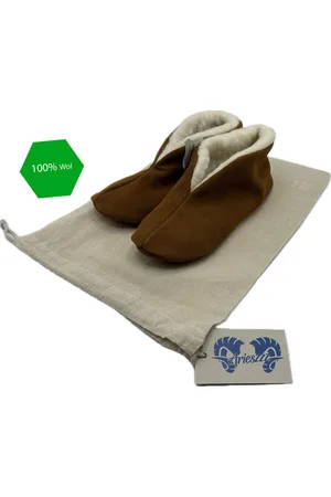 Bernardino Unisex Spaanse Sloffen 100% Wol - Cognac