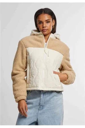 Urban classics Sherpa Crinkle Nylon Mix Jacket - XL - /