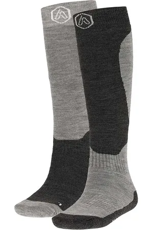 Apollo Skisokken Unisex - Grey Design - 2-Pak
