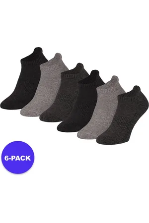 Apollo (Sports) - Sneaker Sportsokken Basic - Unisex - M Zwart - 42/47 - 6-Pack - Voordeelpakket