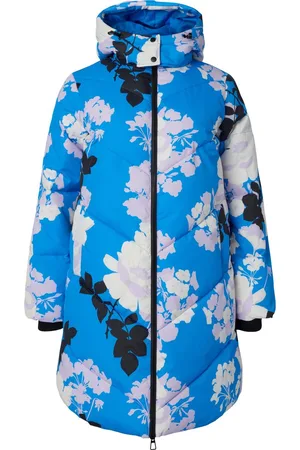 Zizzi MFLOWER, L/S, COAT Dames Jas - Blue