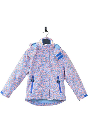 Ducksday Jas - uitritsbare fleece - regenjas - waterdicht - unisex - Joy - maat 158/164 - 14 jaar